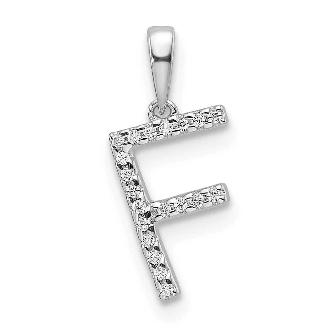 Diamond Initials 14k Gold Pendants