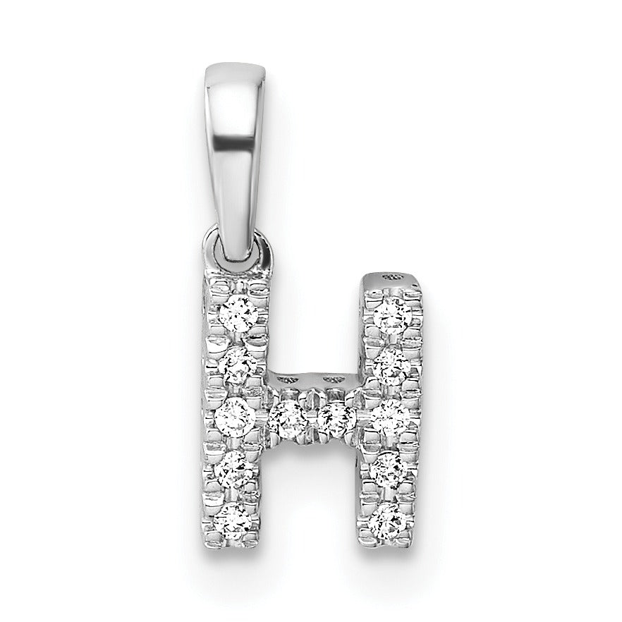Natural Diamond Initials Bail Pendants Fine Color Jewels