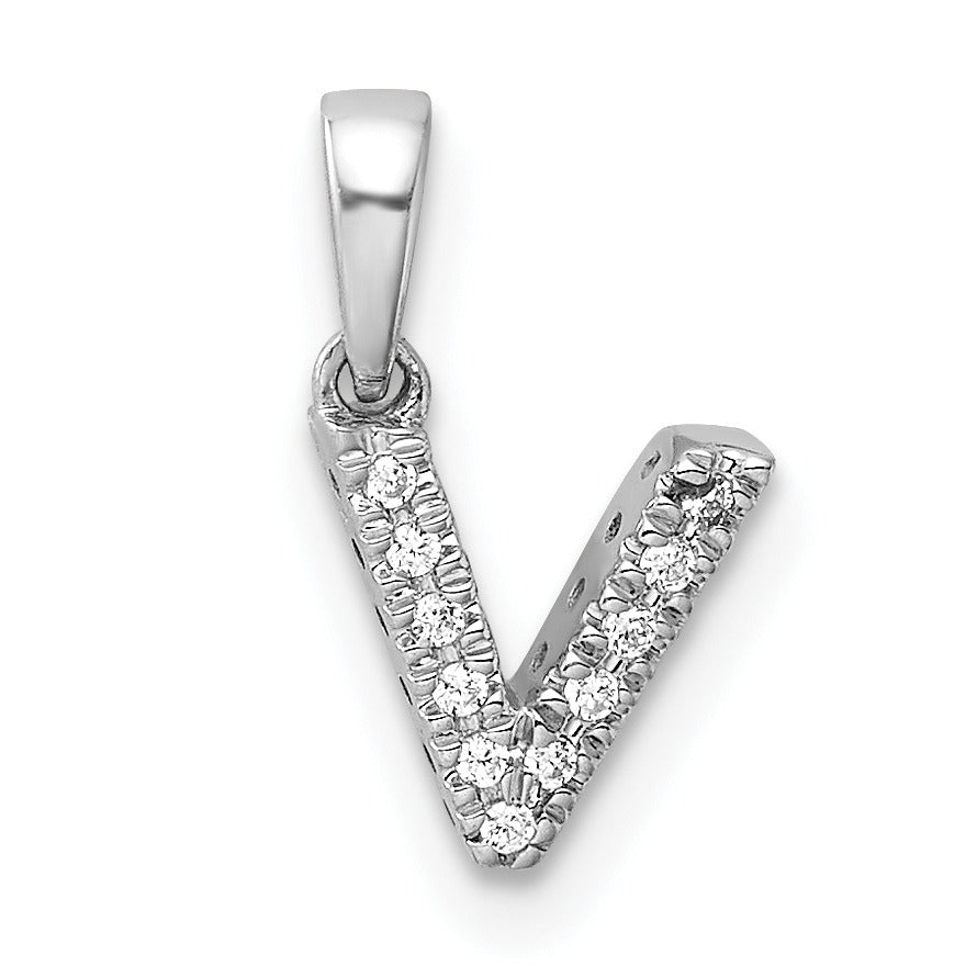 Natural Diamond Initials Bail Pendants Fine Color Jewels