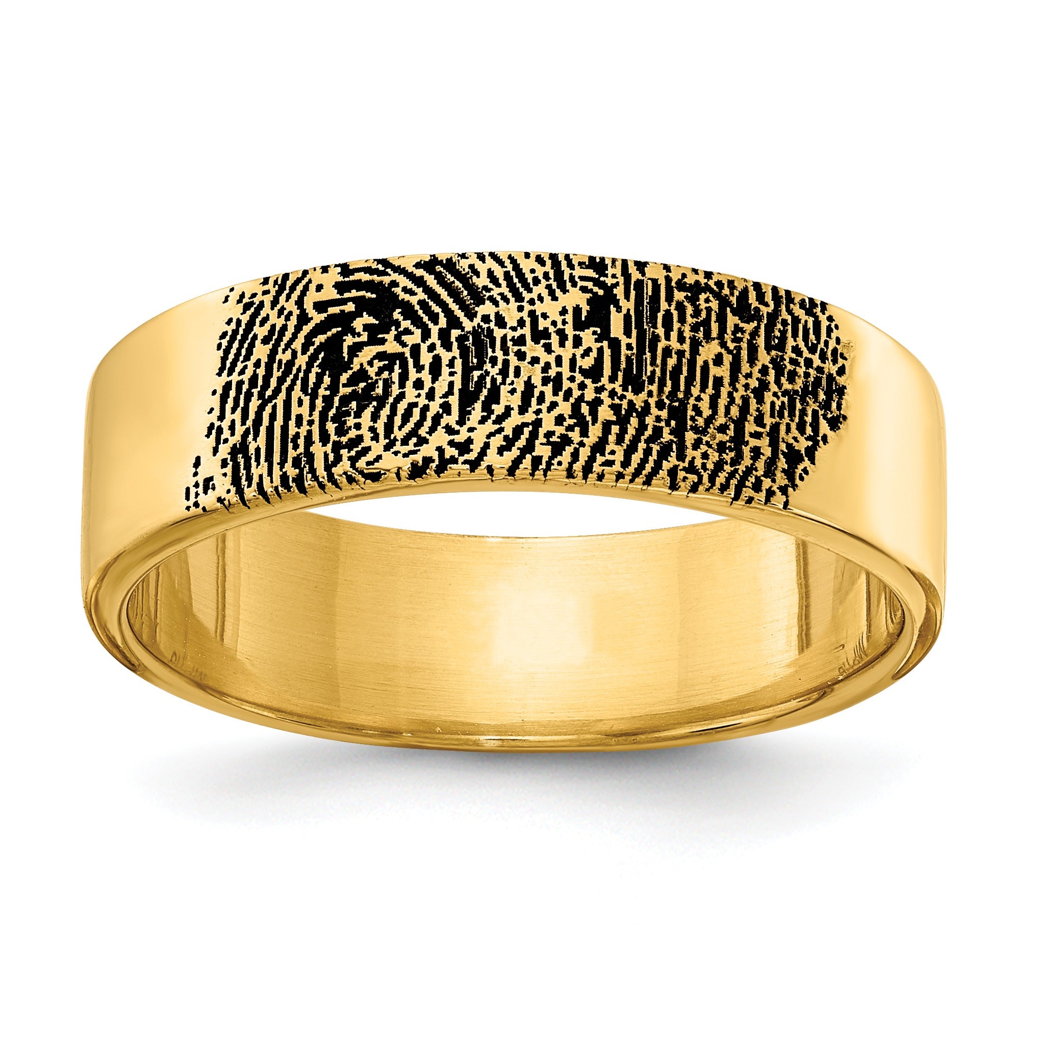 Gold Fingerprint Band