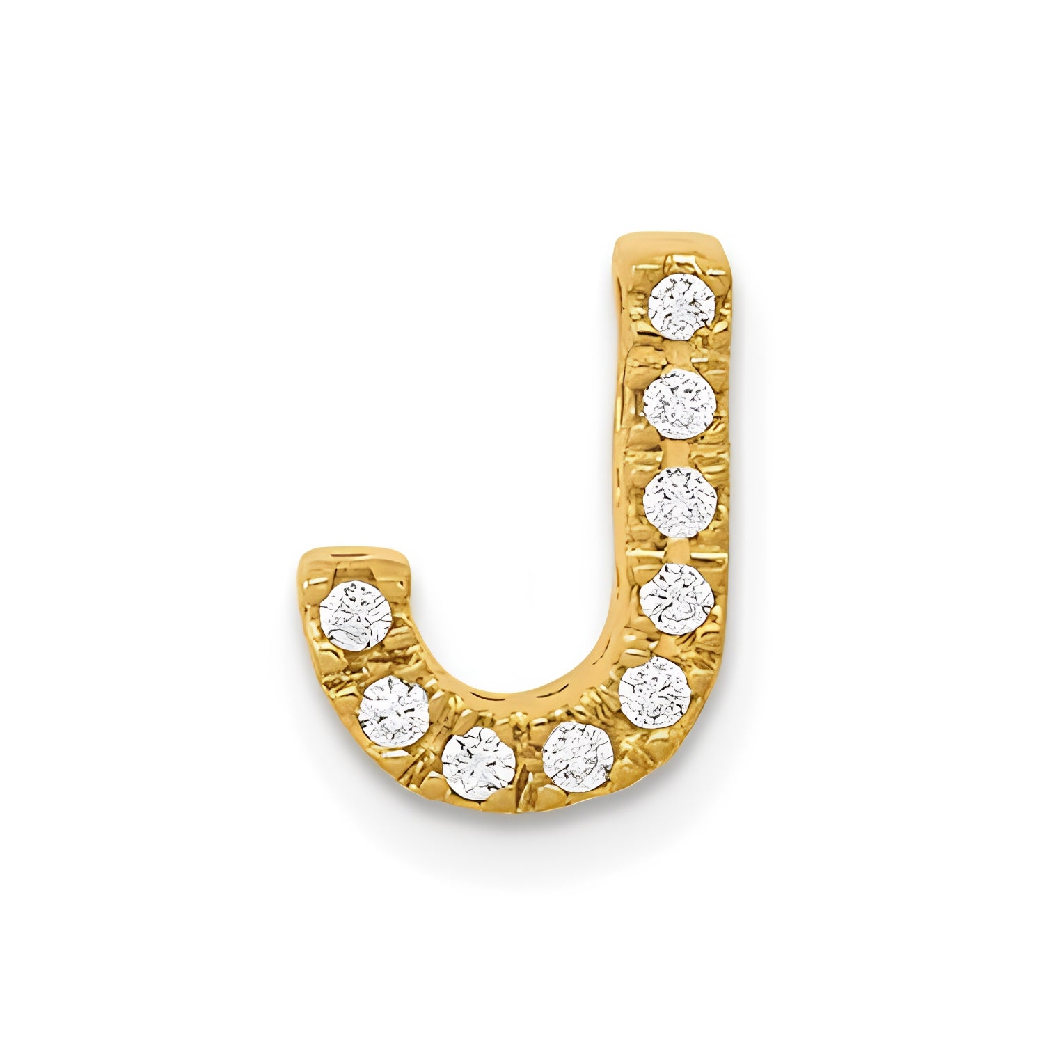 Natural Diamond Initial Charm Pendant Only