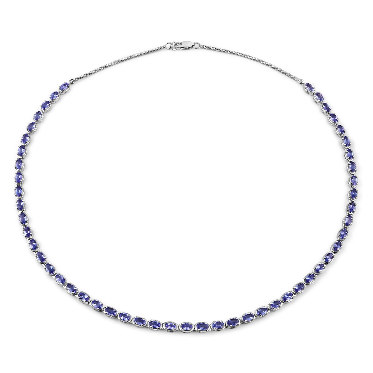 Genuine Purple Tanzanite Eternity Necklace Fine Color Jewels fine color jewels, first Valentines gift for girlfriend, first year Valentines gifts for her, Valentine's Day gift, valentines jewellery
