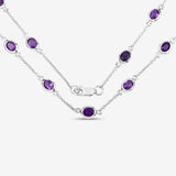 Genuine Amethyst By The Yard Necklace