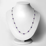 Genuine Amethyst By The Yard Necklace