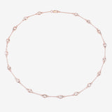 Genuine Morganite By The Yard Necklace