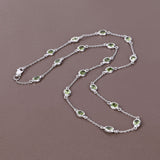 Genuine Peridot By The Yard Necklace