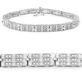 Genuine White Diamond Tennis Bracelet