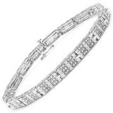 Genuine White Diamond Tennis Bracelet