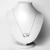 Genuine Ruby Infinity Pendant Necklace