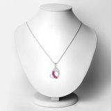 Genuine Ruby Heart Shape Pendant Necklace