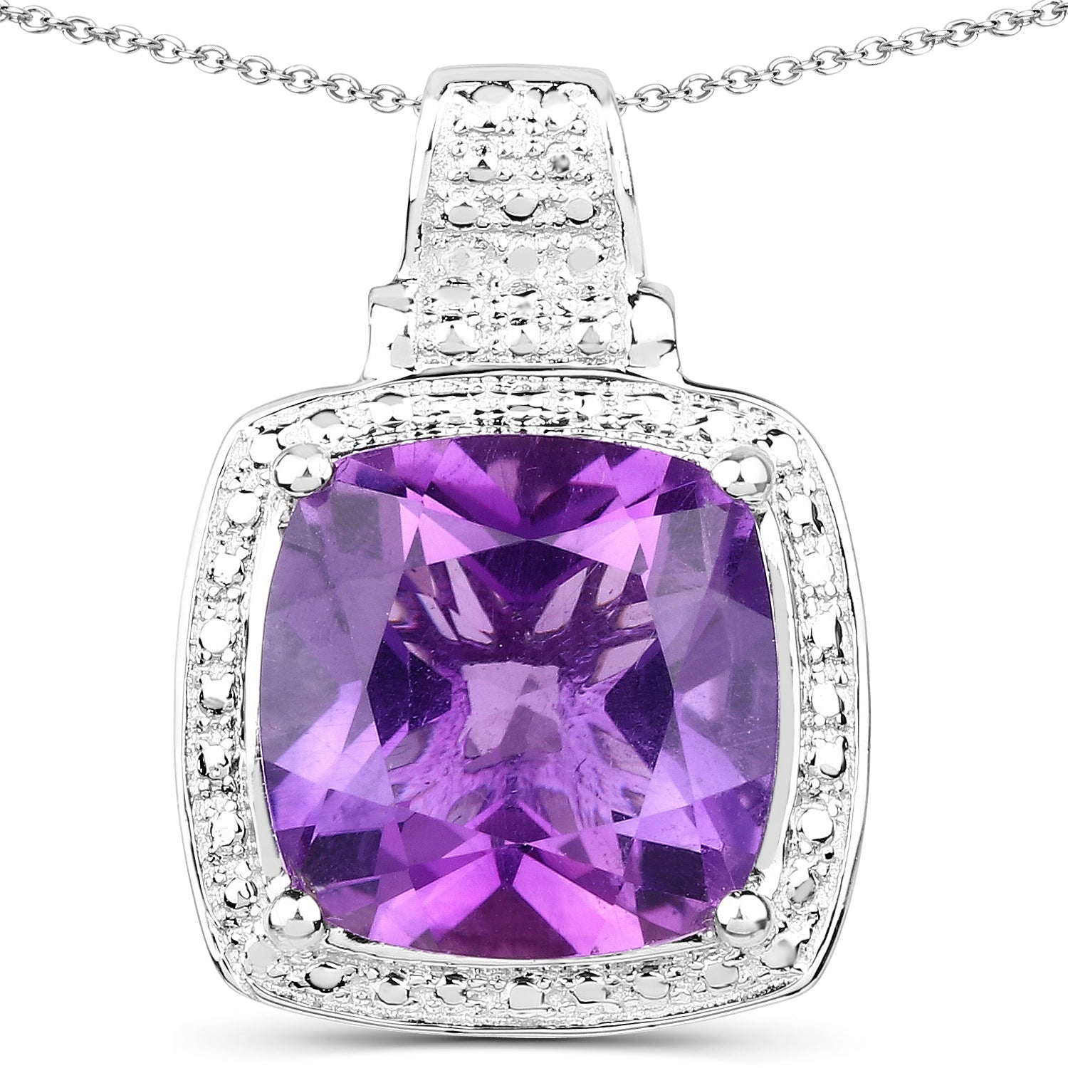 Genuine Purple Amethyst Bold Necklace