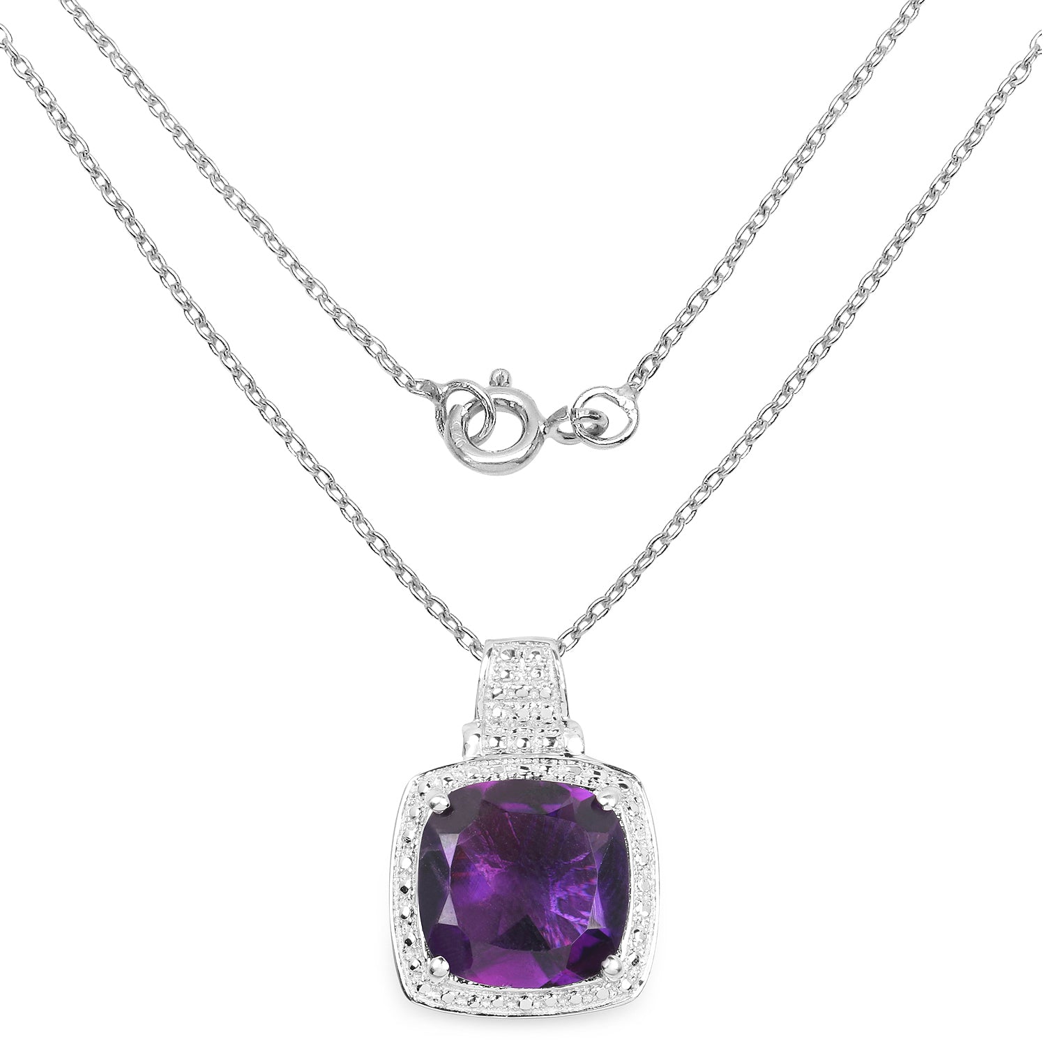 Genuine Purple Amethyst Bold Necklace