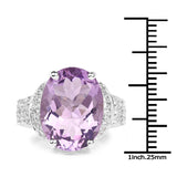 Genuine Lavender Amethyst Engagement Ring