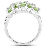 Genuine Peridot Cluster Ring