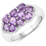 Natural Amethyst Cluster Ring