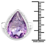 Genuine Lavender Amethyst Statement Ring