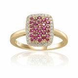 Natural Ruby Cocktail Ring- FineColorJewels