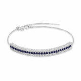 Sapphire Cuff Bracelet - FineColorJewels