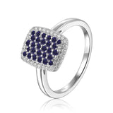Sapphire Cocktail Engagement Ring in 925 Sterling Silver