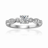 Best Moissanite Rings Valentines Day Gift for Her Sterling Silver