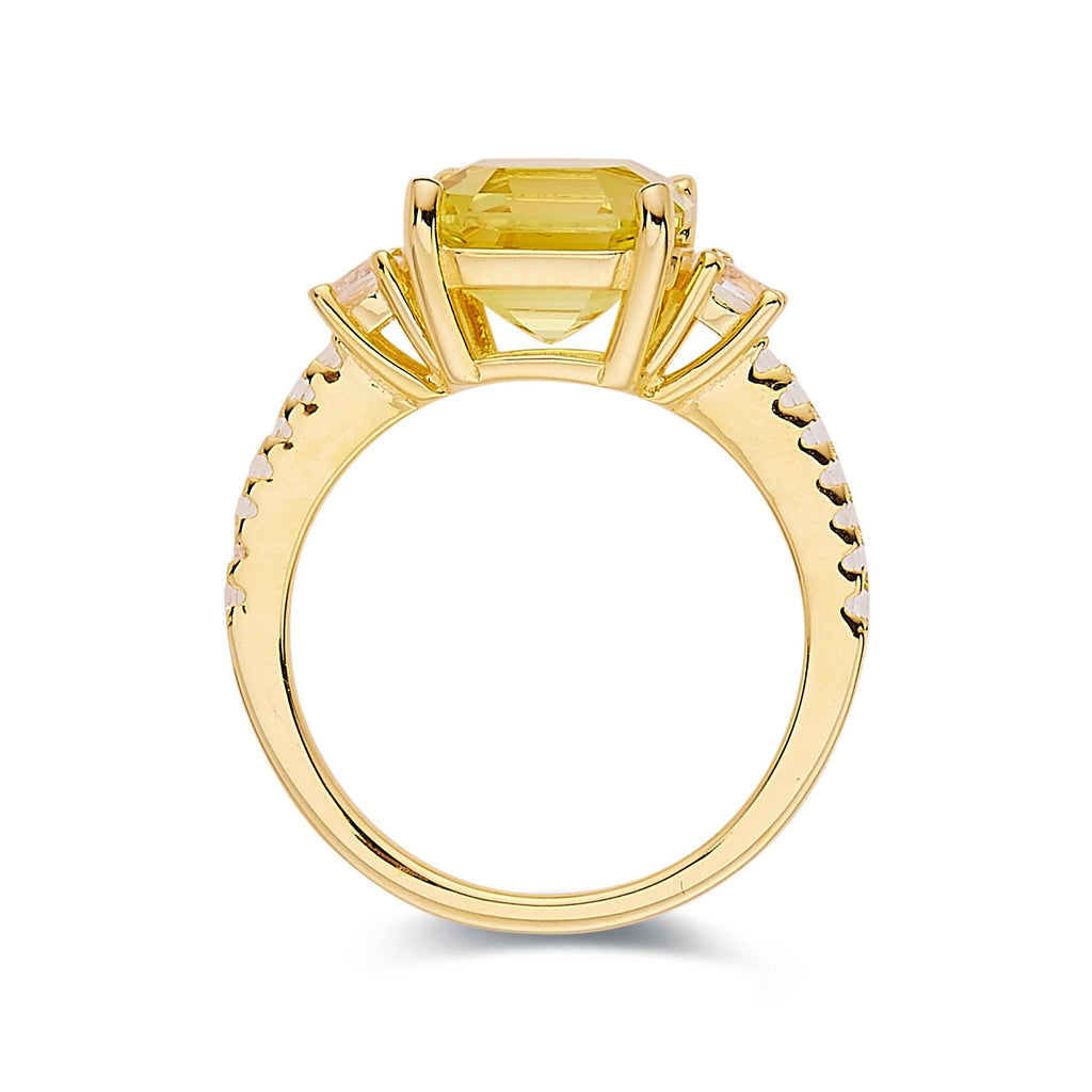 COCO - Chatham® Elongated Cushion Cut Yellow Sapphire 18k Yellow Gold –  Lily Arkwright