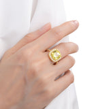 Sunset Glow Statement Ring - FineColorJewels