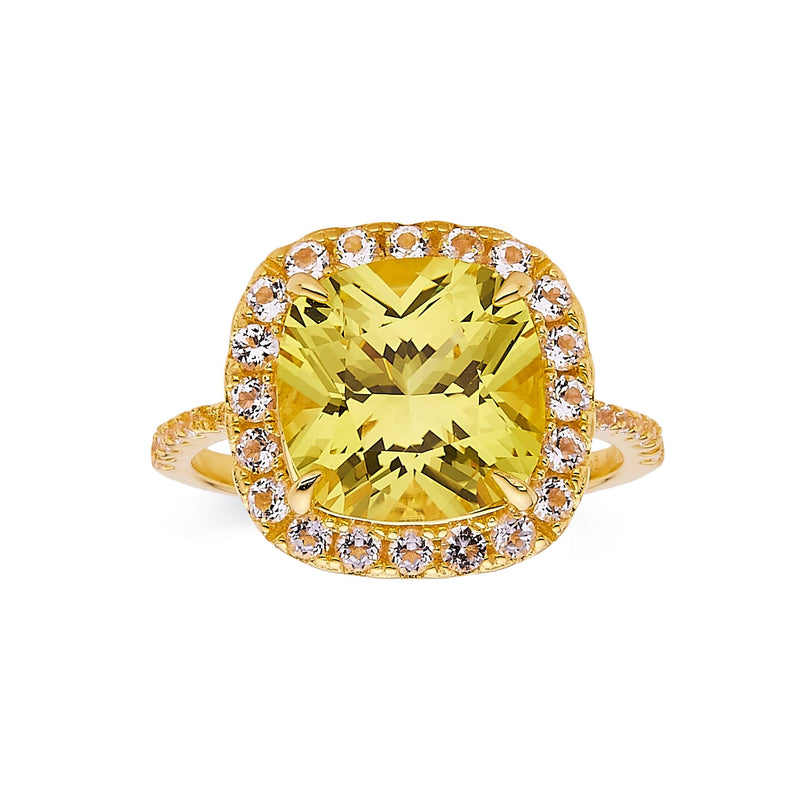 Beautiful outlet Signed Tacori IV Canary Yellow Sapphire Sterling