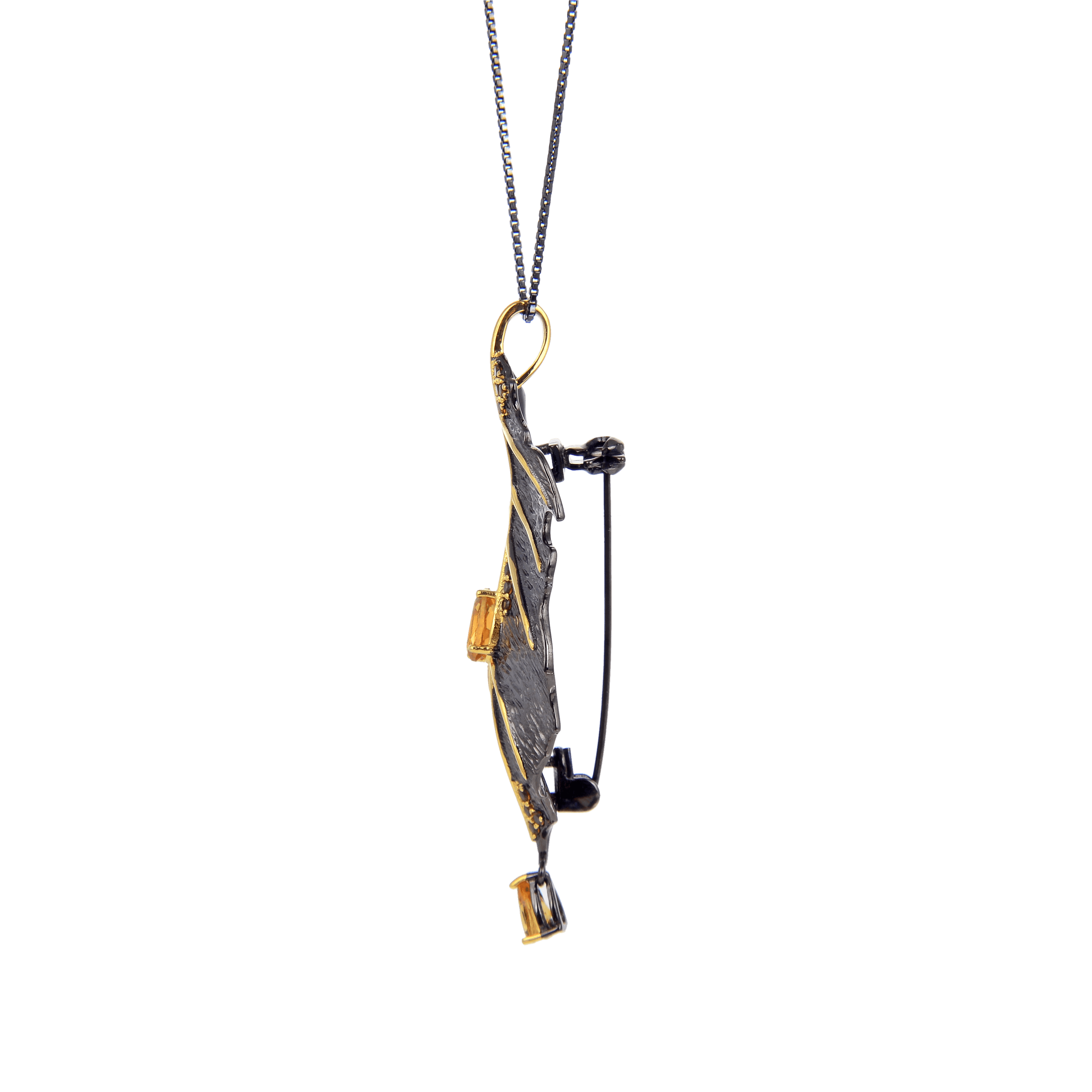 Signature Citrine Leaf Pendant.
$ 50 - 100, Citrine, Yellow, Oval, 925 Sterling Silver, Fashion