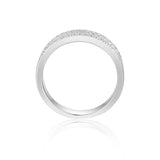Sleek Baguette White Topaz Sterling Silver Ring, $ 50 - 100, White Topaz, White, Baguette, 925 Sterling Silver, 5, 6, 7, 8, Eternity