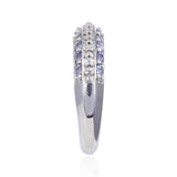 Tanzanite eternity ring design, violet gemstone ring, rings under $100