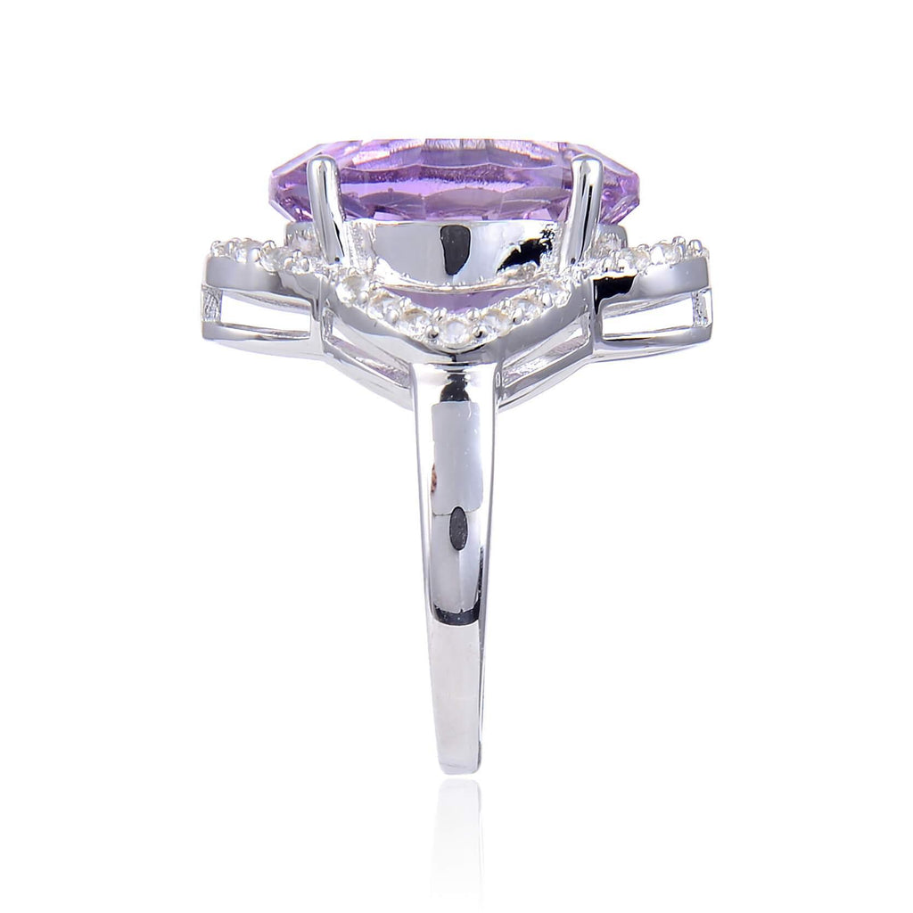 Statement Sterling Silver Concave Oval Pink Amethyst White Topaz Ring.
$ 50 – 100, $ 100 – 150, 8, Purple, Oval Shape, Amethyst, Purple, White Topaz, 925 Sterling Silver, Statement RIng