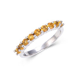 Sterling Silver Round Citrine Ring
$ 50 & Under, 7, Oval, Citrine, Golden Yellow, White, White Topaz, 925 Sterling Silver, Eternity Band