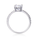 topaz solitaire ring design, sterling silver ring 