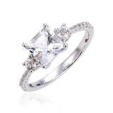 statement ring design, elegant ring design, square diamond gemstone ring
