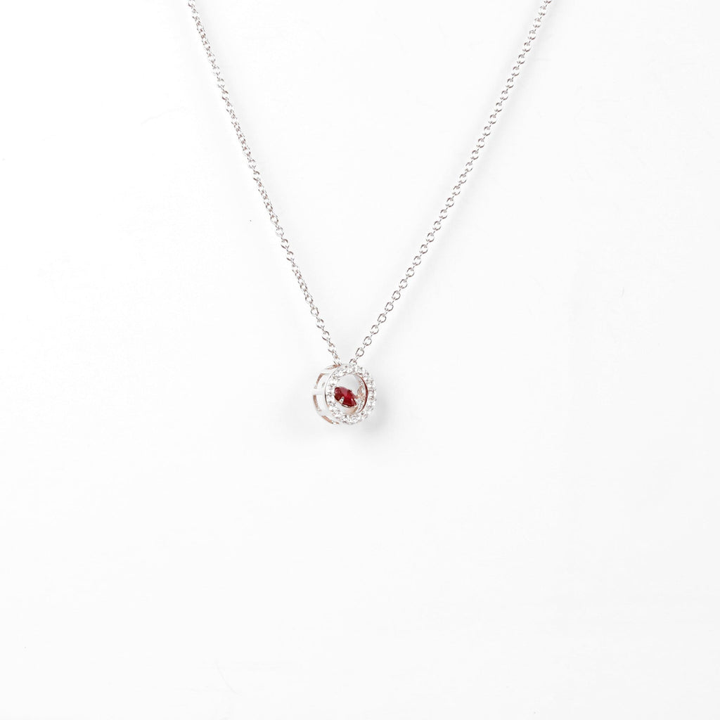 Ruby Dancing Necklace - FineColorJewels
