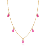 Ruby Layering Necklace - FineColorJewels