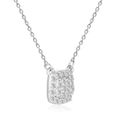 White Topaz Pendant Necklace in 925 Sterling Silver