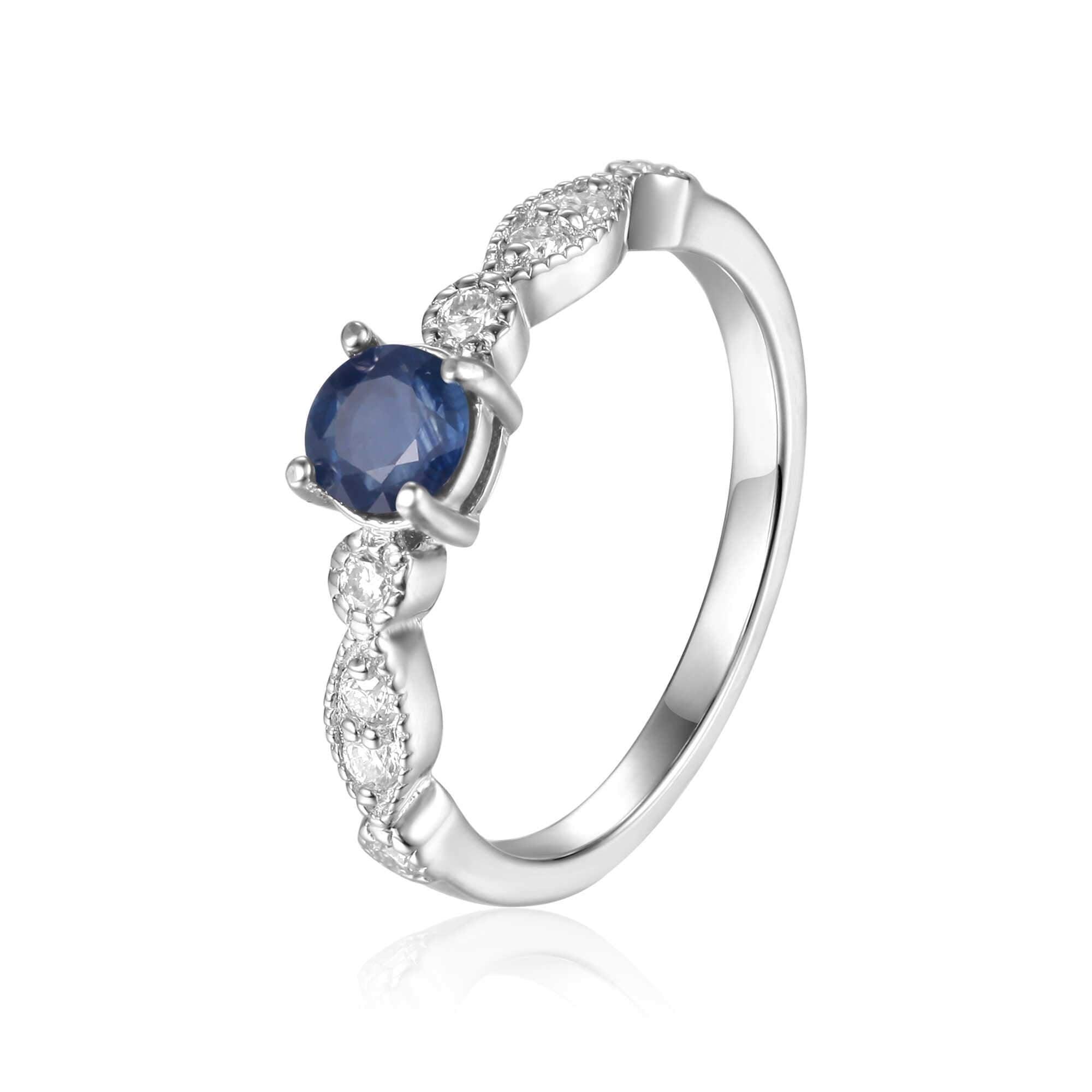 925 Sterling Silver Natural Blue Sapphire hot Ring, September Birthstone' Solitaire Ring Solitaire Women Designer Ring