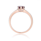 Heart Ring in Rose Gold Plated Sterling Silver